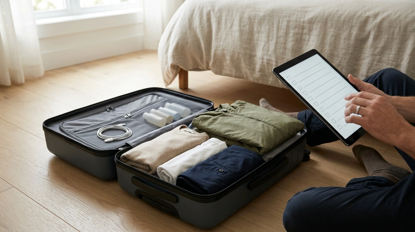 Pack Light with a Minimalist Digital Travel Packing Planner